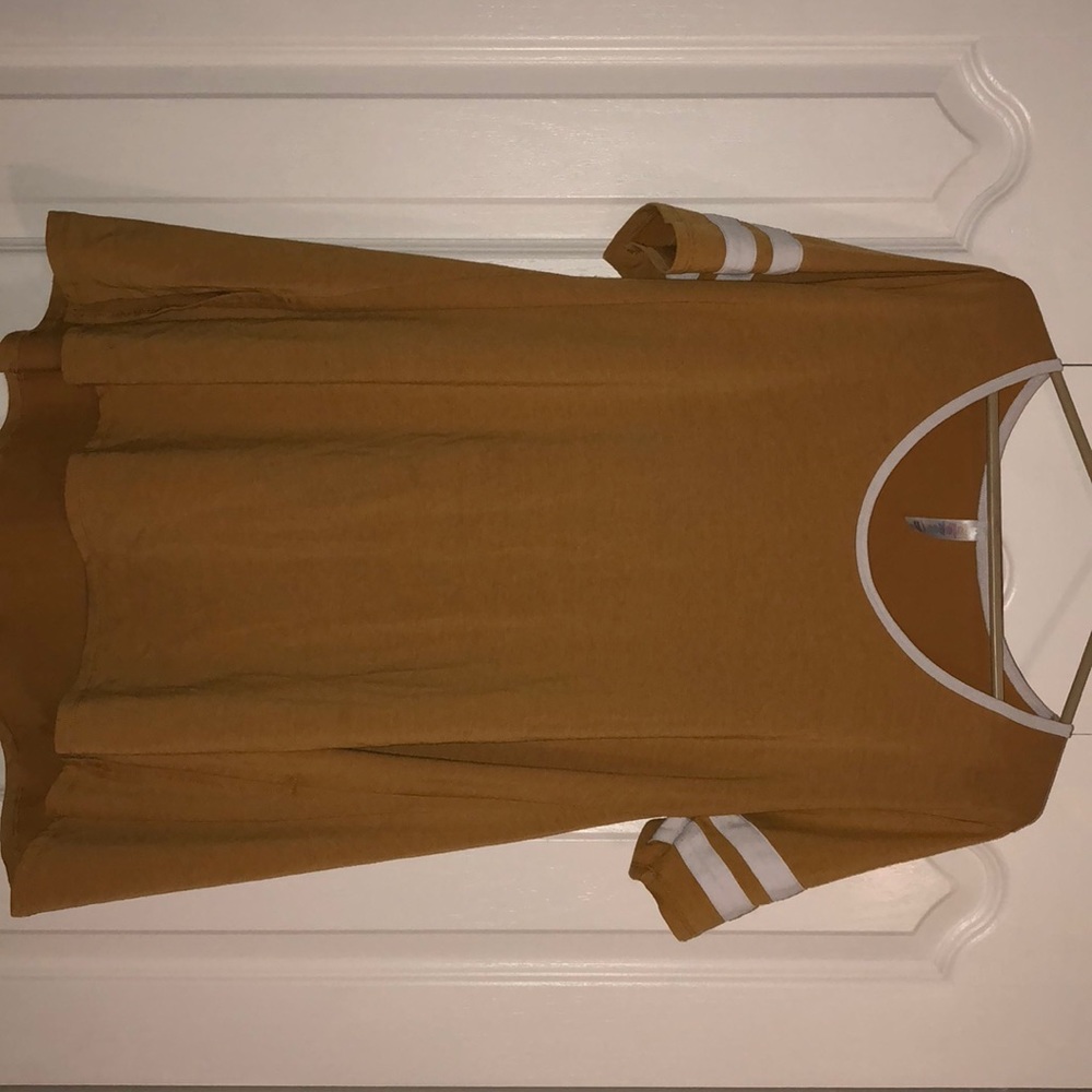 LuLaroe M Mustard Yellow T Dress